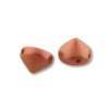 20 8mm Matte Metallic Bronze Two Hole Glass Tipp Beads