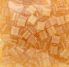 TL0132FR 5.2 Grams Matte Transparent Light Amber AB Two Hole Miyuki Tila Beads
