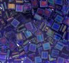TL0177 5.2 Grams Transparent Ocean Blue AB Two Hole Miyuki Tila Beads