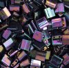 TL0454 5.2 Grams Opaque Dark Purple AB Two Hole Miyuki Tila Beads