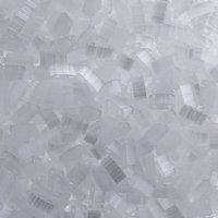 TLHC-0037 5.2 Grams White Transparent Silk Half Cut Two Hole Miyuki Tila Beads