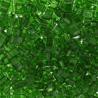 TLHC-0146 5.2 Grams Transparent Light Emerald Half Cut Two Hole Miyuki Tila Beads