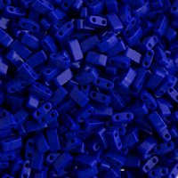 TLHC-0414 5.2 Grams Opaque Royal Blue Lustre Half Cut Two Hole Miyuki Tila Beads