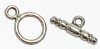 5 Sets of 15x10mm Plain Antique Silver Toggle Clasps