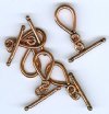 5 Sets 19x10mm Antique Copper Tear Shaped Toggles