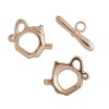 5 Sets of 19x15mm Bright Copper Plated Kettle / Teapot Toggle Clasps