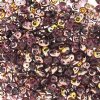 DUO-520060 10 Grams Transparent Amethyst & Capri Gold 2.5x5mm Superduo Beads