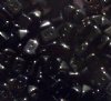 50, 6x4mm Opaque Black Two Hole Trios Beads