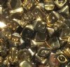 50, 6x4mm Crystal Aurum Two Hole Trios Beads