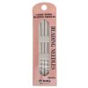 Pack of 3, 90mm Long Tulip Japanese Beading Loom Needles