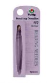 Pack of 4, #10 Long Tulip Japanese Beading Needles