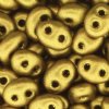 TB-01720 - 10 Grams Metallic Gold 2.5x5mm Preciosa Twin Beads