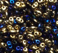 TB-02022 - 10 Grams California Blue 2.5x5mm Preciosa Twin Beads