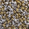TB-02023 - 10 Grams California Silver 2.5x5mm Preciosa Twin Beads