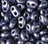 TB-01007 - 10 Grams Purple Terra Pearl 2.5x5mm Preciosa Twin Beads