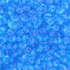 TB-02014 - 10 Grams Transparent Dyed Aqua 2.5x5mm Preciosa Twin Beads