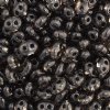 TB-02012 - 10 Grams Transparent Dyed Grey 2.5x5mm Preciosa Twin Beads