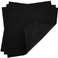 1, 8.5 X 8.5 Inch Sheet Black Faux Ultrasuede