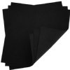 1, 8.5 X 8.5 Inch Sheet Black Faux Ultrasuede