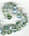 5 10mm Unicorne Glimmering Moss Metallic Teardrop Beads (22000)