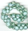 10 10mm Unicorne Carolina Blue Teardrop Beads (21815)
