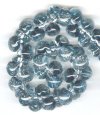 10 10mm Unicorne Parisian Blue Teardrop Beads (21855)
