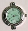 1 32x23mm Watch Face Silver with Green Face 