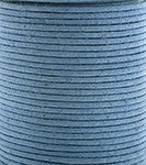 25 Meters of 1mm Denim Blue Waxed Cotton Cord