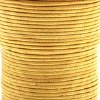 25 Meters of 1mm Lemon Yellow Waxed Cotton Cord