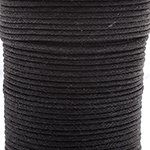 25 Meters of 1mm Black Waxed Cotton Cord