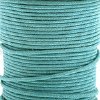 25 Meters of 1mm Turquoise Blue Waxed Cotton Cord