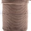 25 Meters of 1mm Brown Waxed Cotton Cord