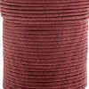 25 Meters of 1mm Italian Red Waxed Cotton Cord