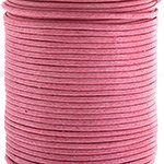 25 Meters of 1mm Neon Pink Waxed Cotton Cord
