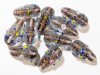 10 22x15mm Crystal and Light Amethyst Wedding Cake Drop Beads