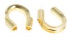 100, 4x4mm Bright Brass Wire Guards