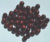 50 10mm Mahogany Round Wood Beads