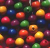 50 10mm Mixed Multi Round Wood Beads 
