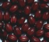 50 10.5x7mm Mahogany Ridged Oval Wood Beads 