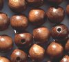 50 12mm Dark Brown Round Wood Beads