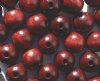 50 12mm Mahogany Round Wood Beads