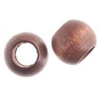 50, 12x9.8mm Dark Brown Large Hole Wood Beads