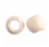 50, 12x9.8mm Natural Large Hole Wood Beads