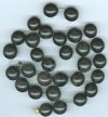 16 inch strand of 11mm Round Dark Brown Buri Beads