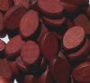 50 15x10x5mm Mahogany Flat Oval Wood Beads