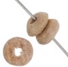 100 2x6mm Natural Wood Disk / Rondelle Beads