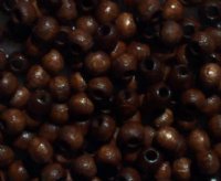 100 4mm Dark Brown Round Wood Beads