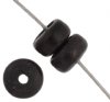 16 inch strand of 5mm Black Coconut Pukalet Beads