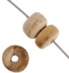 16 inch strand of 5mm Natural Coconut Pukalet Beads