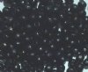 100 4mm Black Round Wood Beads